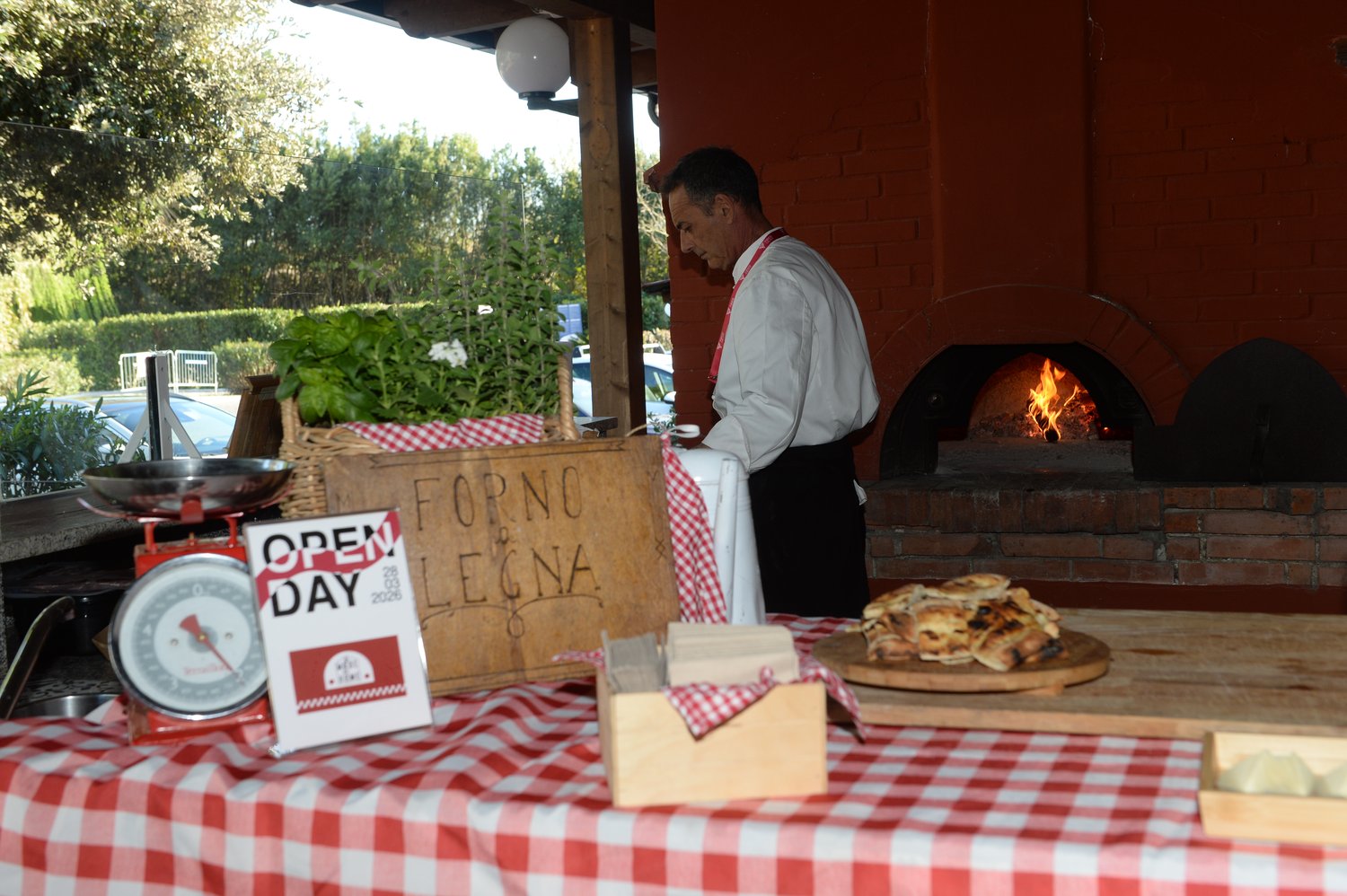 Outdoor event space at Tiber Village in Rome
